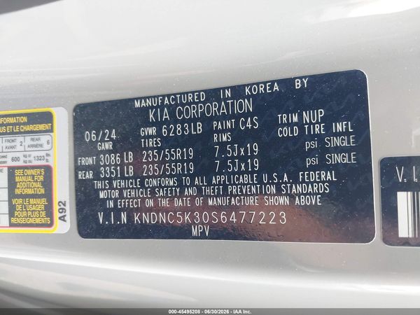 2025 KIA CARNIVAL MPV EX