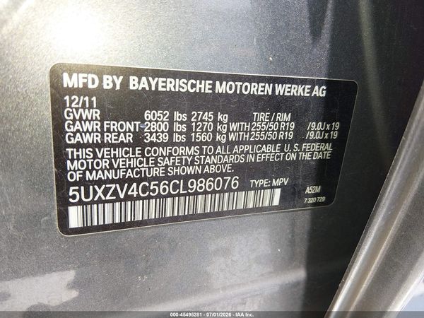 2012 BMW X5 xDrive35i
