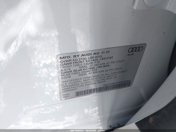 2025 AUDI Q6 E-TRON PREMIUM