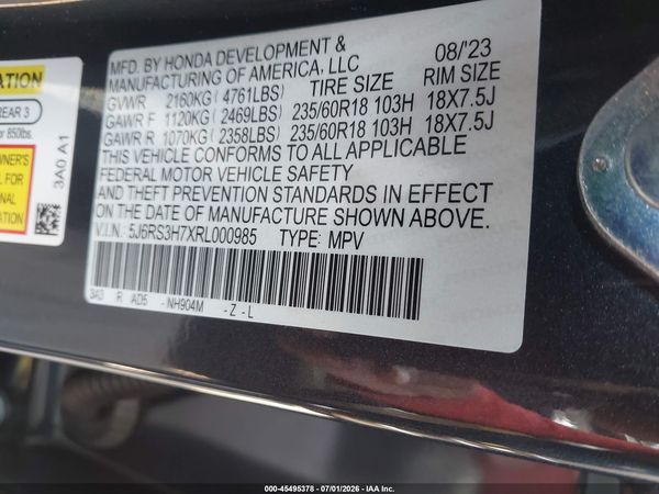 2024 HONDA CR-V EX-L 2WD