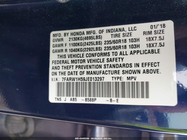 2018 HONDA CR-V EX