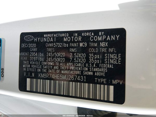 2021 HYUNDAI PALISADE CALLIGRAPHY