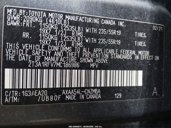 2021 TOYOTA RAV4 XLE PREMIUM