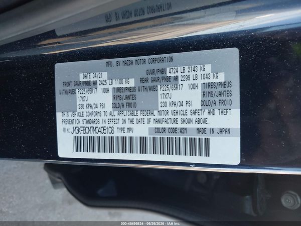 2021 MAZDA CX-5 TOURING