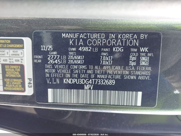 2026 KIA SPORTAGE HYBRID LX