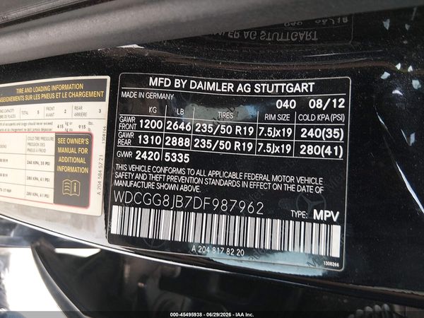 2013 MERCEDES-BENZ GLK 350 4MATIC