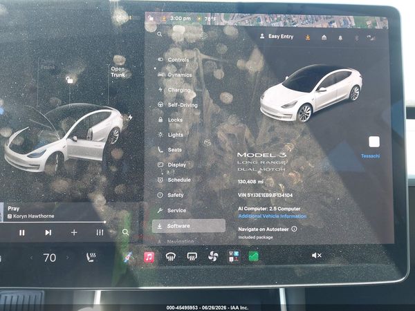 2018 TESLA MODEL 3 LONG RANGE/PERFORMANCE