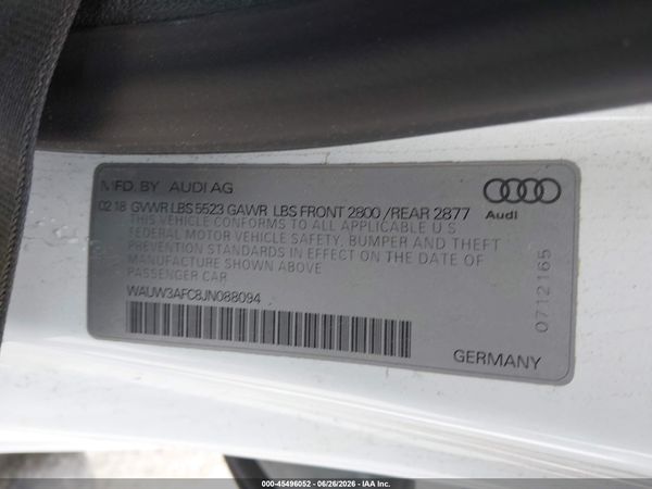 2018 AUDI A7 3.0T PREMIUM PLUS