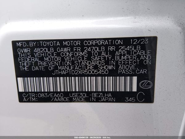 2024 LEXUS IS 500