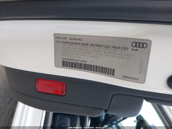 2018 AUDI A4 2.0T ULTRA PREMIUM