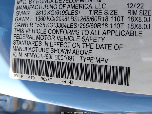 2023 HONDA PILOT AWD TRAILSPORT