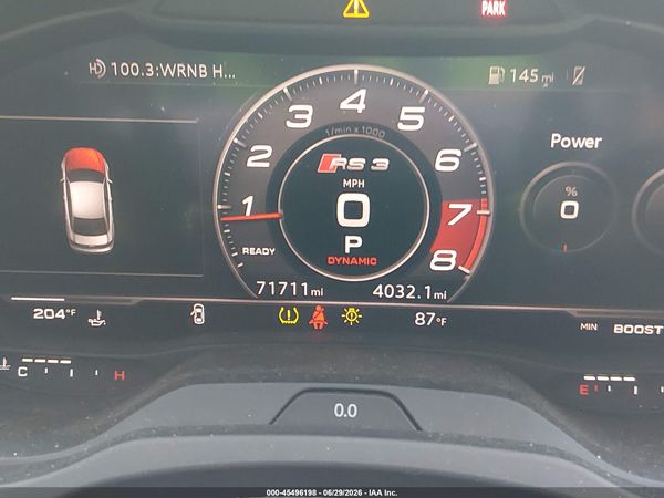 2018 AUDI RS 3 2.5T