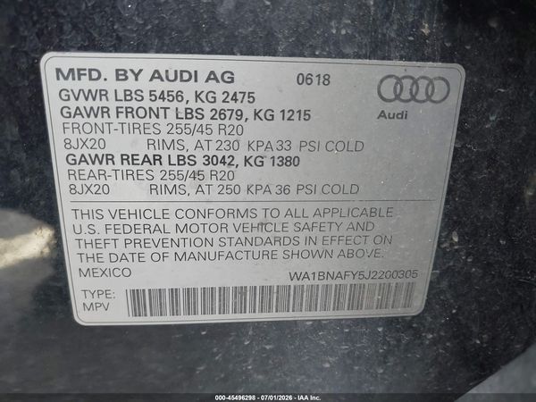 2018 AUDI Q5