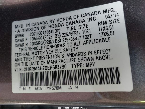2014 HONDA CR-V EX-L