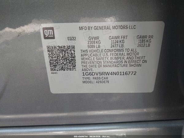 2022 CADILLAC CT5-V V-SERIES