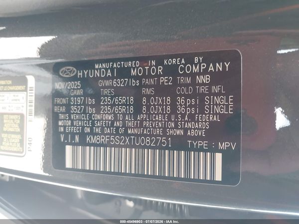 2026 HYUNDAI PALISADE SE