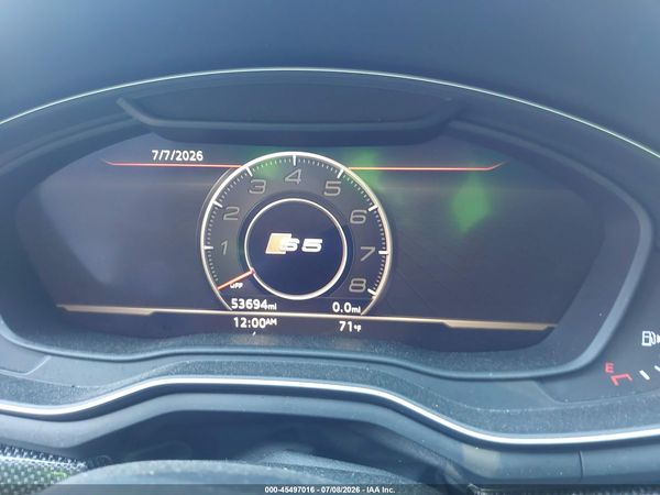 2018 AUDI S5 3.0T PREMIUM PLUS