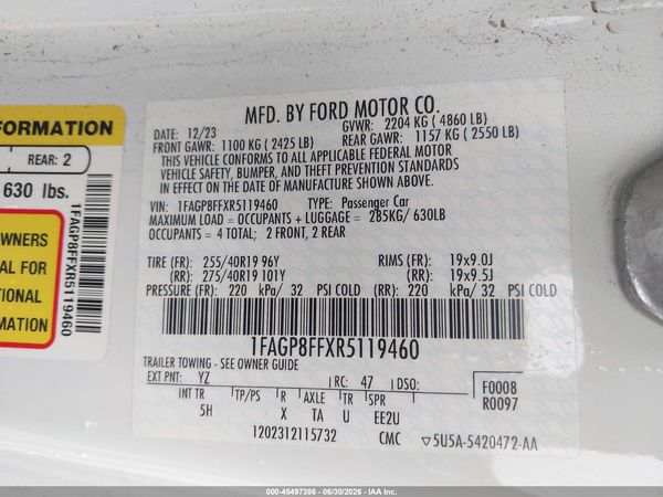 2024 FORD MUSTANG GT PREMIUM