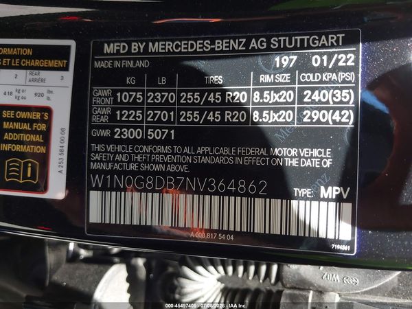 2022 MERCEDES-BENZ GLC 300 SUV