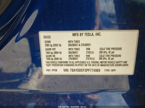 2023 TESLA MODEL Y