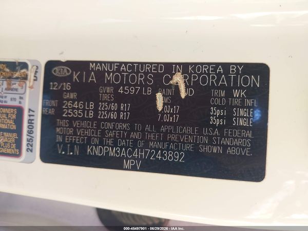 2017 KIA SPORTAGE LX