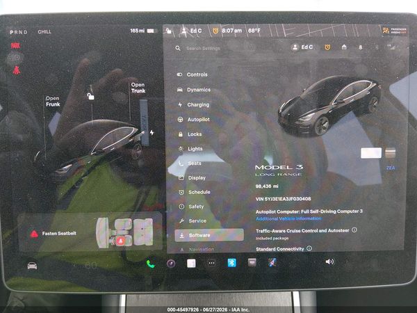 2018 TESLA MODEL 3 LONG RANGE/MID RANGE