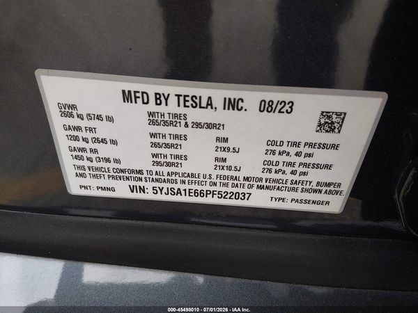 2023 TESLA MODEL S