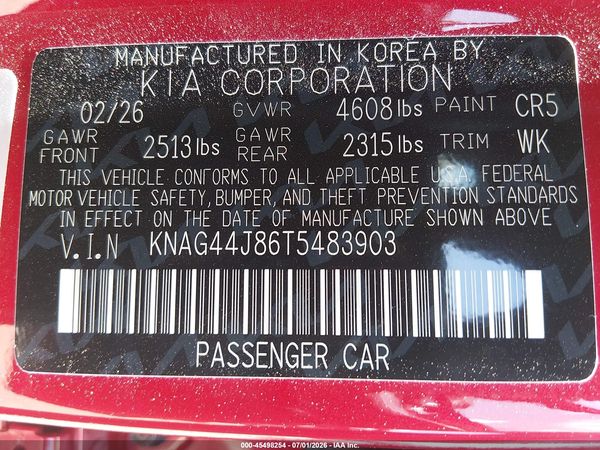 2026 KIA K5 GT