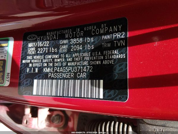 2023 HYUNDAI ELANTRA LIMITED