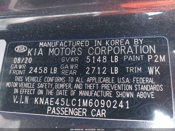 2021 KIA STINGER GT1