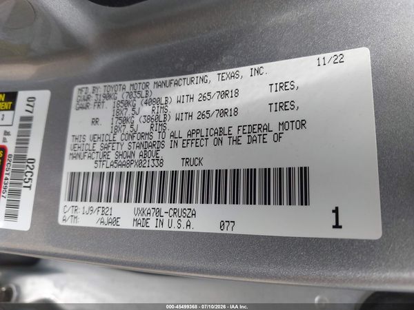 2023 TOYOTA TUNDRA SR5