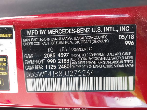 2018 MERCEDES-BENZ C 300 C300