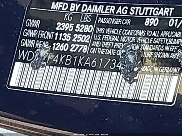 2019 MERCEDES-BENZ E 300 4MATIC