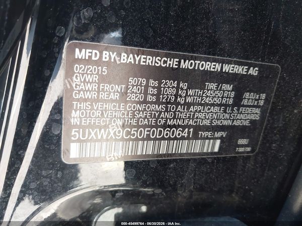 2015 BMW X3 XDRIVE28I