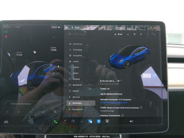 2018 TESLA MODEL 3 LONG RANGE/MID RANGE