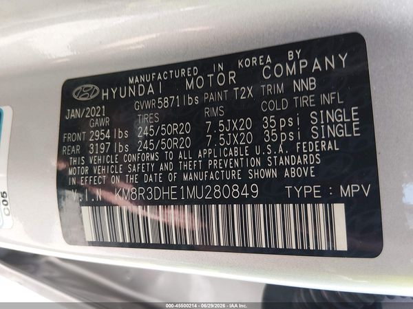 2021 HYUNDAI PALISADE SEL
