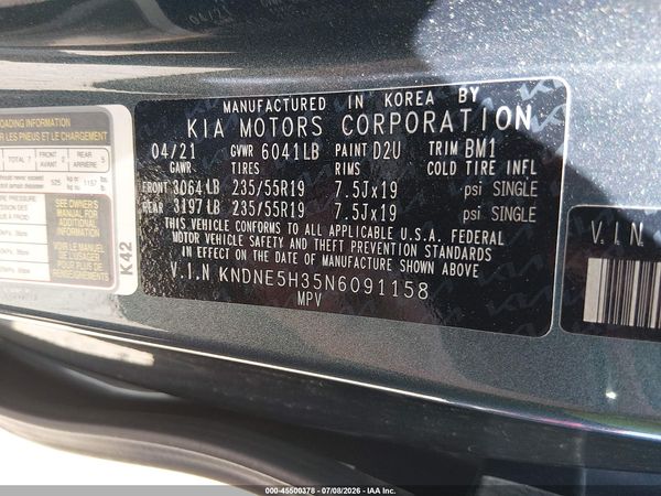 2022 KIA CARNIVAL MPV SX PRESTIGE