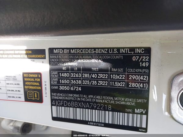 2022 MERCEDES-BENZ AMG GLE 53 COUPE 4MATIC