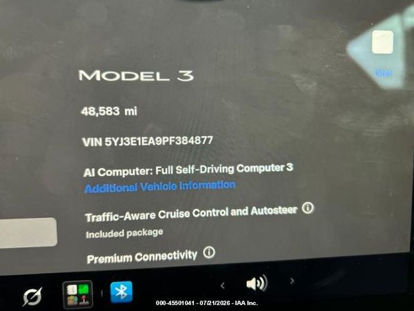 2023 TESLA MODEL 3 REAR-WHEEL DRIVE