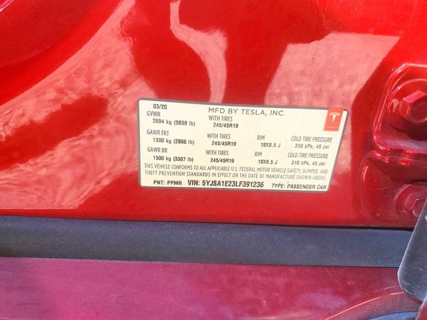 2020 TESLA MODEL S