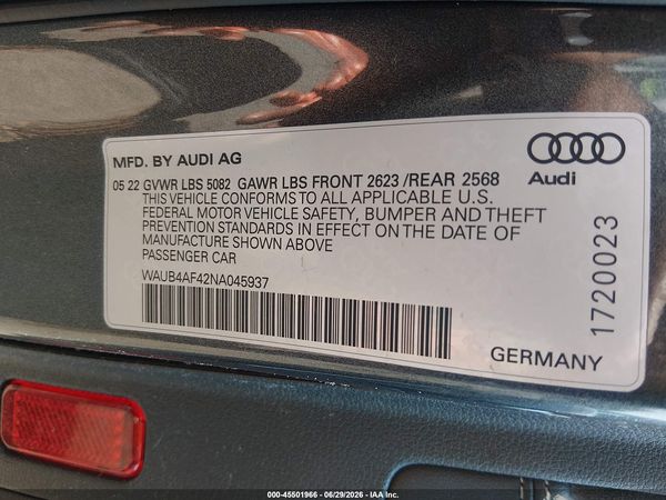 2022 AUDI S4