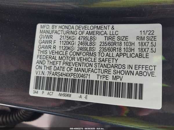 2023 HONDA CR-V EX AWD