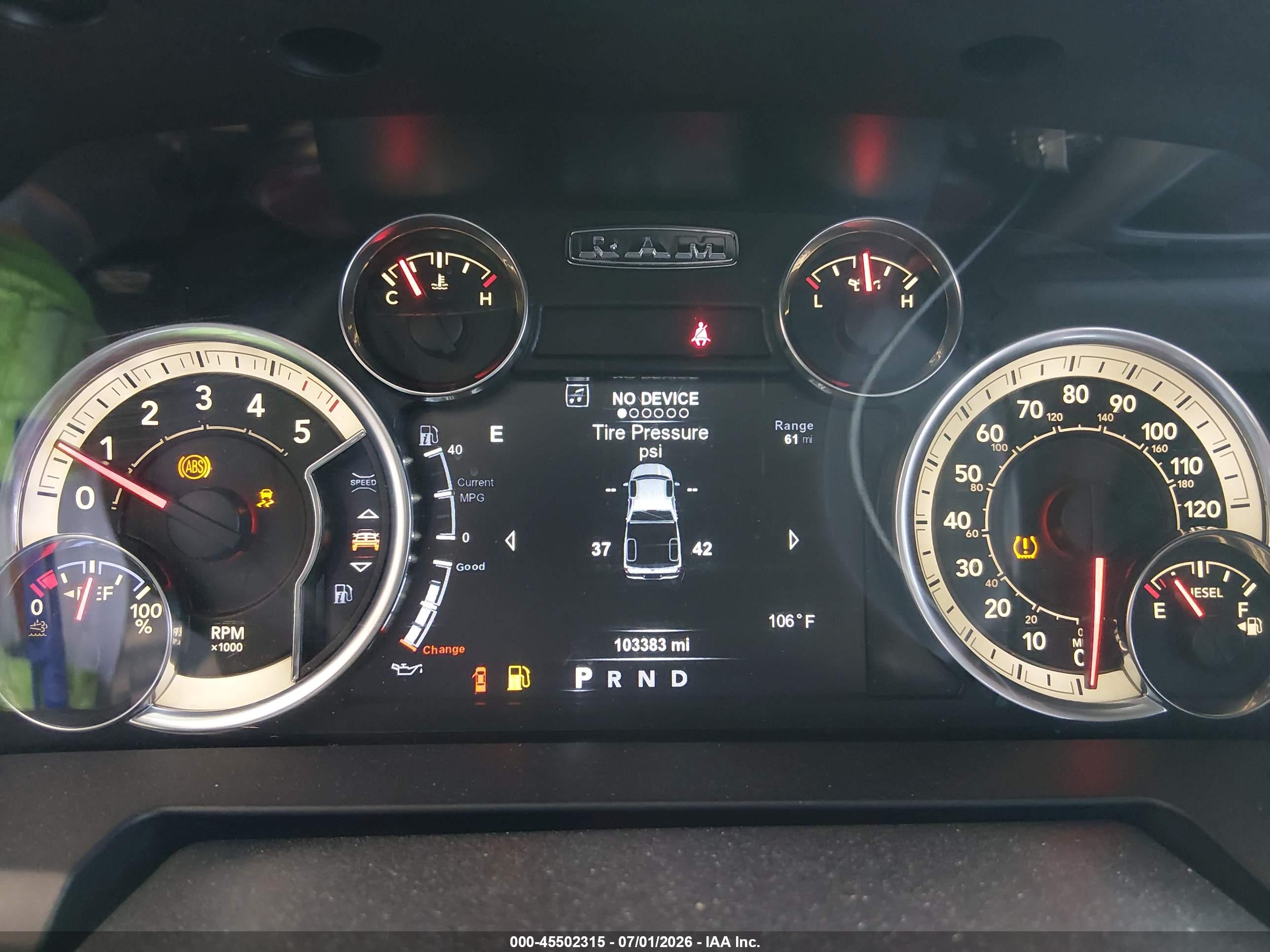 2017 RAM 1500 BIG HORN  4X4 5'7 BOX