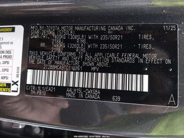 2026 LEXUS RX 350H PREMIUM