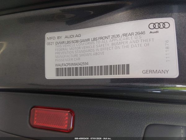 2021 AUDI A5 SPORTBACK