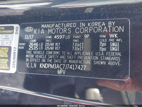 2018 KIA SPORTAGE LX