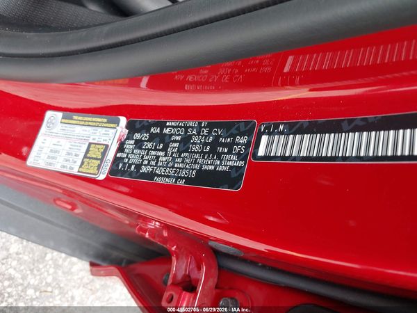 2025 KIA K4 LXS