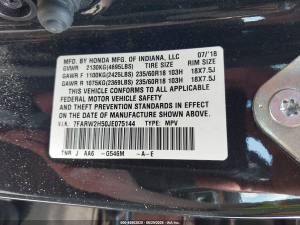 2018 HONDA CR-V EX