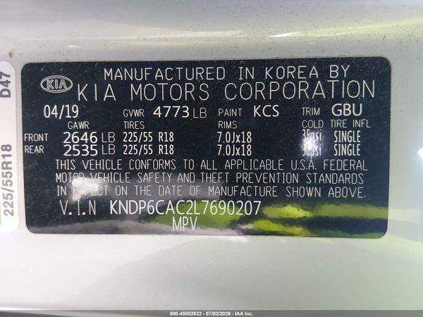 2020 KIA SPORTAGE S