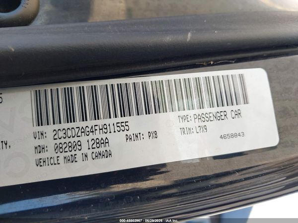 2015 DODGE CHALLENGER SXT